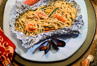 Spaghetti mit Meeresfr�chten