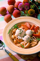 Muschelnudeln mit Aprikosensauce
