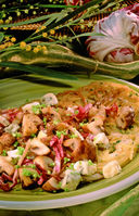 Spaghettir�sti mit Radicchio-Egerling-Gem�se